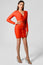 Silas Long Sleeve Bandage Dress - Red