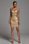 Myrna Golden Bandage Dress