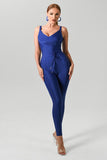 Aleah Bandage Jumpsuit - Blue