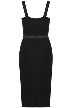 Brenda Midi Bandage Dress - Black