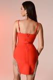 Dorte Rhinestone Mini Bandage Dress