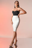 Enya Diamante Mini Bandage Dress