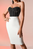 Enya Diamante Mini Bandage Dress
