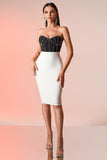 Enya Diamante Mini Bandage Dress