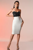 Enya Diamante Mini Bandage Dress
