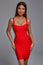 Meadow Bandage Mini Dress - Red
