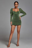 Paccia Green Sparkle Dress
