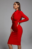 Persephone Bandage Dress - Red