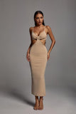 Salim Cut Out Maxi Dress - Sand