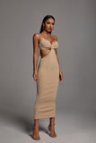 Salim Cut Out Maxi Dress - Sand