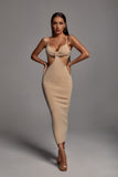 Salim Cut Out Maxi Dress - Sand