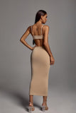 Salim Cut Out Maxi Dress - Sand